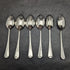 1979 Made in England Pure Silver (925 Silver) Locomotive Engraving Set of 6 Teaspoons C&C Co Case